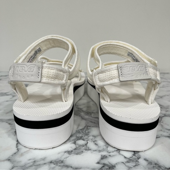 NWOT Teva Women's Mesh Flatform Velcro Platform Sandals in White Size 11 - Picture 5 of 16